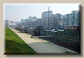 Les bateaux de Rennes et en fond les pniches spectacle.