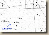 Et voici mon challenge du moment pour mon tlescope de 350 mm.
Elle se trouve  proximit de NGC 457 dans cassiope.
Celle-ci est spare de 0,3 secondes d'arc et constitue  peu prs la limite thorique de sparation que je puisse atteindre avec mon tlescope.
Il faudra par contre attendre LA nuit sans turbulence pour esprer la sparer. Pas grave, la patience est l ;-)