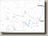 Cette carte vous permettra de situer NGC 6572, la nbuleuse meraude dans ophiuchus.
vous pourrez admirer sa couleur au tlescope  faible grossissement mais juste la situer aux jumelles 10x50.
Par contre les jumelles donneront une jolie vue sur IC 4665 et vous permettront de dtailler le taureau de poniatowsky, une ancienne constellation rappellant les hyades de la constellation du taureau
Le tlescope vous y montrera aussi quelques belles doubles.
Ngc 6633 mrite aussi le dtour.