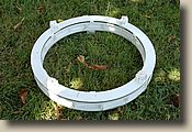 Le flexrocker est très classique, la base est faite de contreplaqué 9 mm et l'anneau flexible en 6 mm.